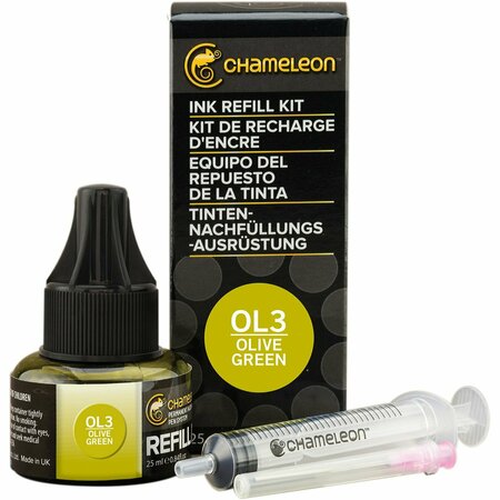 CHAMELEON Color Tones Marker Ink Refill 25ml-Olive Green CTREFILL-9013